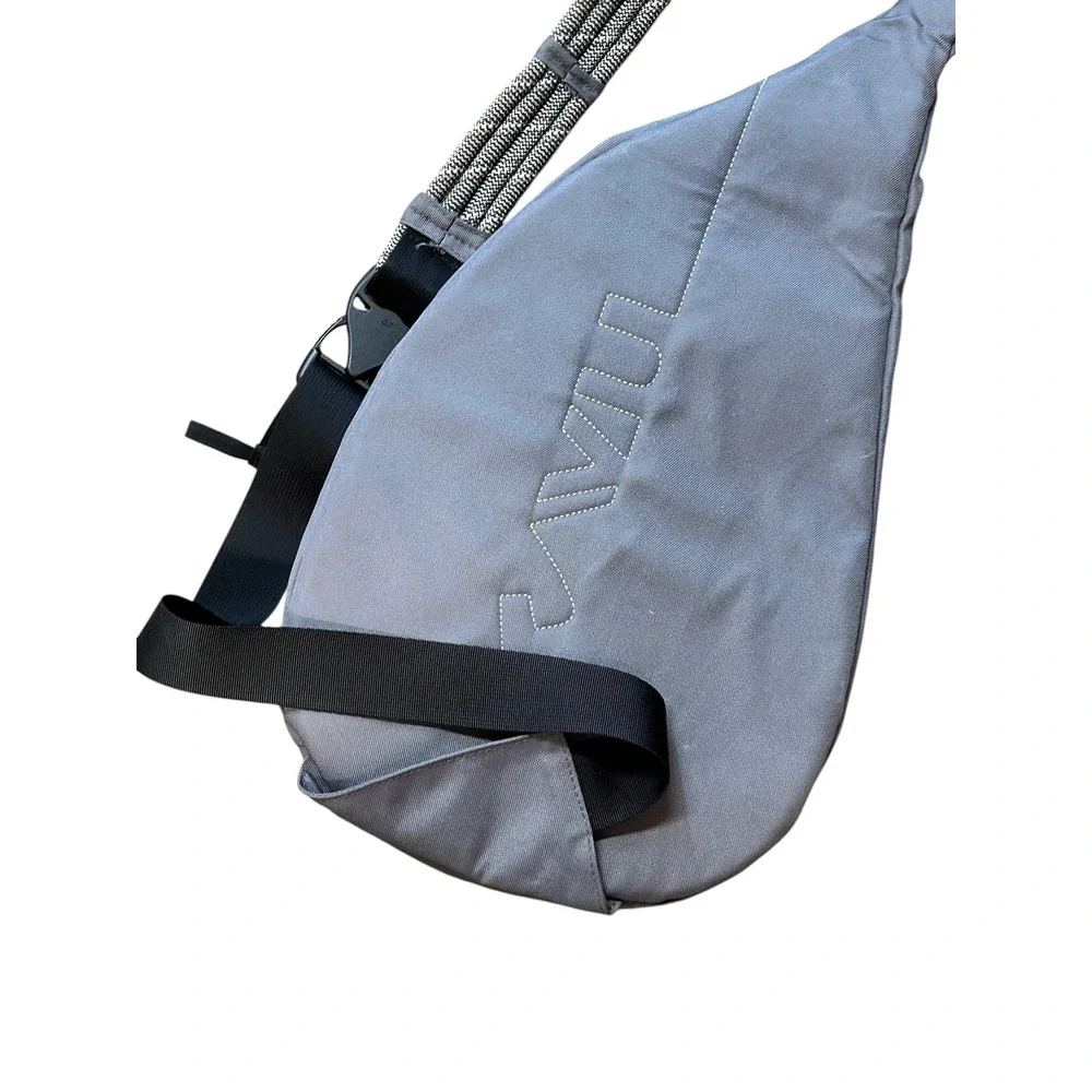 KAVU Rope Bag Sling Backpack Gray Canvas Crossbody Shoulder Bag One Size